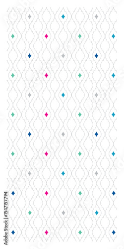 Batik Songket traditional design background. Seamless pattern embroidery Embroidery on fabric. Seamless pattern. Vector illustration for web design or print.
