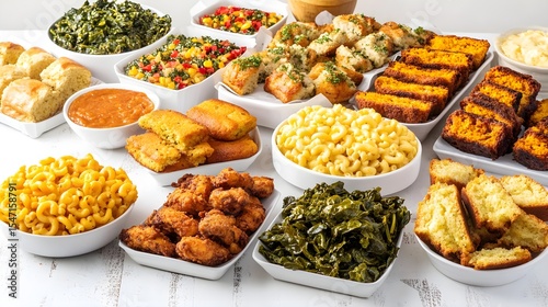 Soul food, Southern food, Buffet, Southern Soul Food Buffet Spread