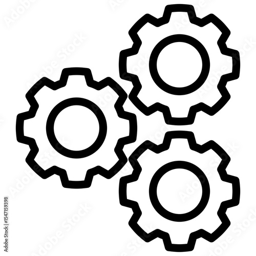 automation architecture line icon