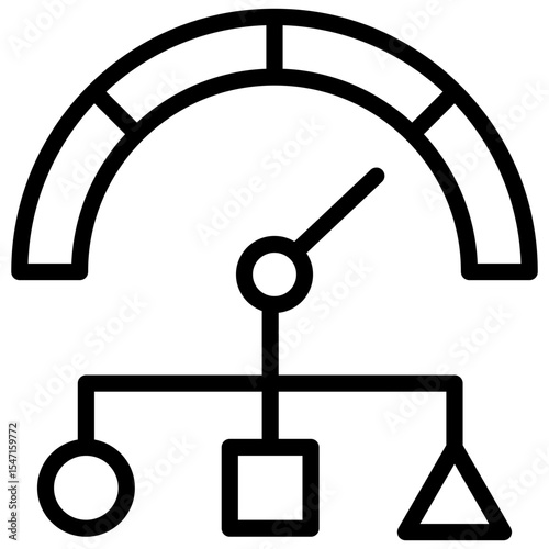 performance architecture line icon