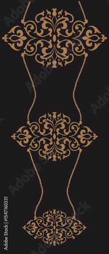 Batik Songket traditional design background. Seamless pattern embroidery Embroidery on fabric. Seamless pattern. Vector illustration for web design or print.
