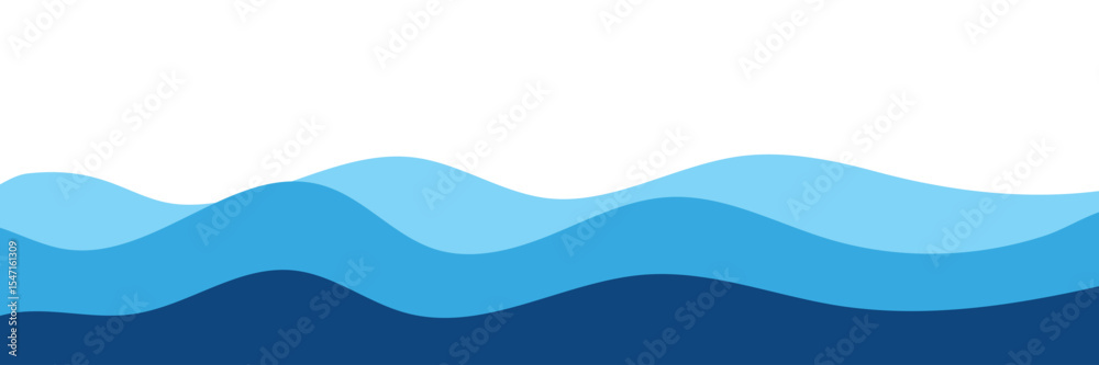 Sea waves layered vector background illustration and sea beach vector illustration. Sea waves layered vector background illustration and sea beach vector illustration.