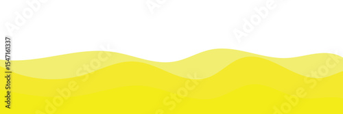 Abstract yellow waves background vector simple graphic illustration, minimal fun cartoon wavy fluid flow motion curve shape pattern backdrop, ripple warm zigzag energy modern design clip art 