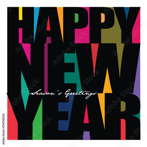 vector illustration of a Happy New Year background