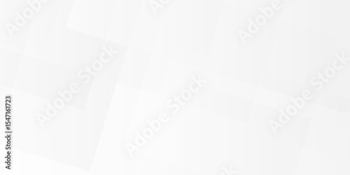 White and gray overlap triangle geometric technology pattern. minimal rectangle randomly arranged white lines transparent web square background layers. overlapping presentation design.	