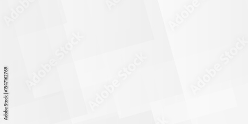 White and gray overlap triangle geometric technology pattern. minimal rectangle randomly arranged white lines transparent web square background layers. overlapping presentation design.	