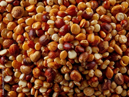 Close-up of mixed seeds