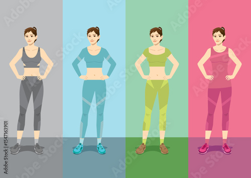 Women's Activewear A Colorful Collection for Fitness and Training