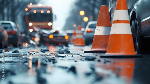 Road construction, Traffic, Congestion, Road Construction and Traffic Congestion