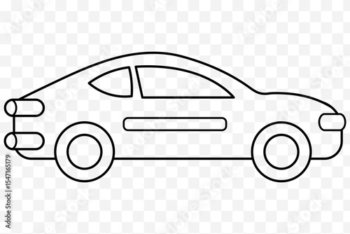 Single Car icon eps 10