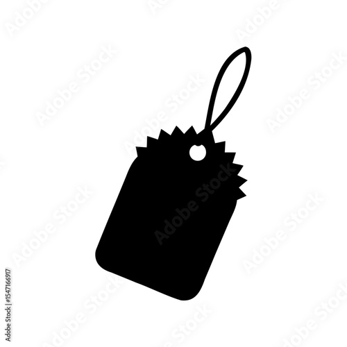 Black friday sale tag icon, black friday sale tag silhouette vector illustration