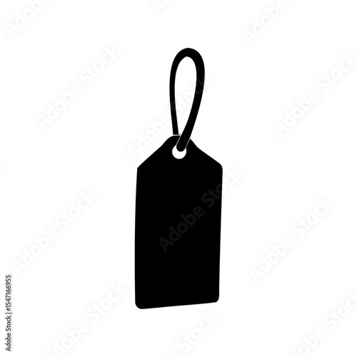 Black friday sale tag icon, black friday sale tag silhouette vector illustration