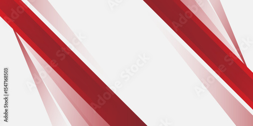 Minimalist modern abstract red and white, grey tech geometric banner design. Red maroon and white gradient with stylish line and decoration suit for presentation design for banner, presentation, cover