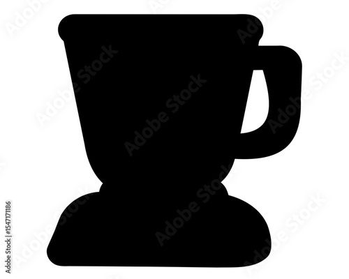 Kitchen blender silhouette vector, blender icon 