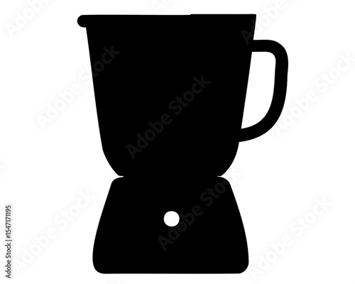 Kitchen blender silhouette vector, blender icon 