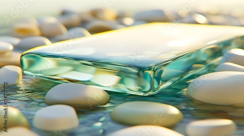 Glass, Stones, Rocks, Tranquil Glass and Stones