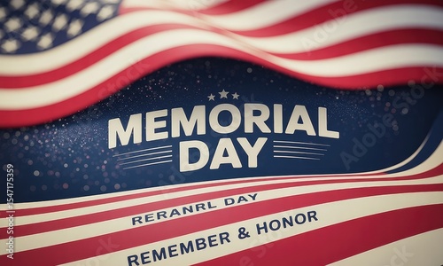 Waving american flag memorial day image patriotic holiday graphic