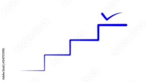 Animated Financial Growth Graph. Graph Depicting Financial Growth, Stock Market Boom, Business Success.stock market boom or an impressive increase of business sales.