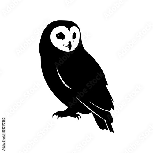 Majestic Silhouette A Captivating Glimpse into the Soulful Eyes of a Wise and Mysterious Owl