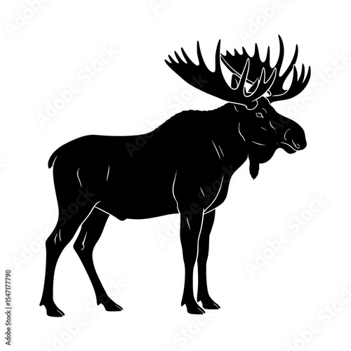 Magnificent Moose A Symbol of the Wilderness and Untamed Nature Roaming Through the Forests and Waterways