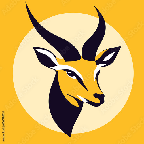 Deer head silhouette