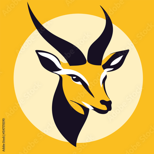Deer head silhouette