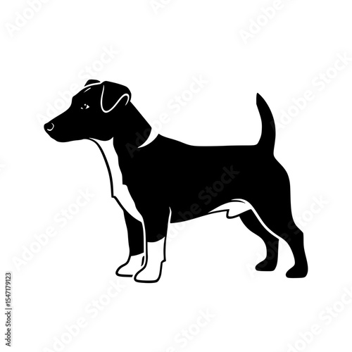 A Loyal Companion Depicted in Simplicity The Essence of a Dog’s Character and Breed