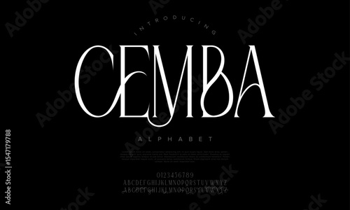Tall and classy serif font with vintage vibes and unique stroke design