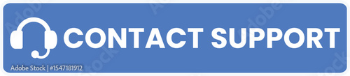Blue Contact Support button