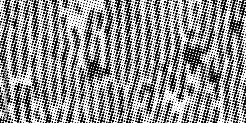 Abstract pattern background of organic halftone lines and dots maze. Vector organic pattern background of black and white irregular cells