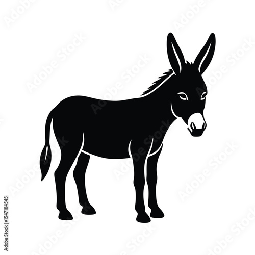 Donkey vector silhouette