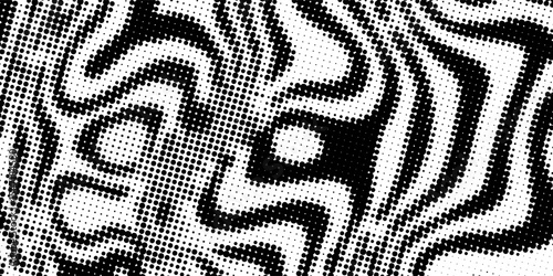 Organic pattern background with abstract irregular zebra lines or bacteria cell texture. Vector organic pattern background with wavy irregular maze lines