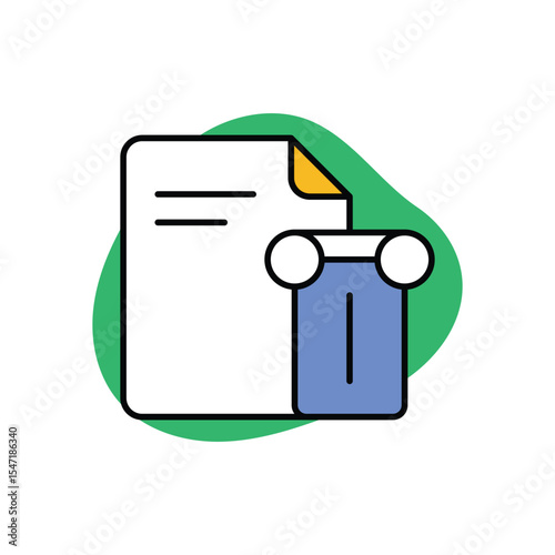 History Section Icon vector stock illustration