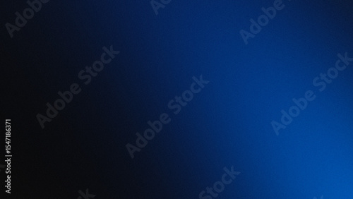 Grainy black and deep blue gradient background with dark retro noise texture.
