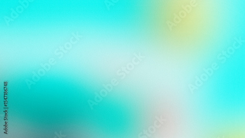 Bright grainy blue and yellow gradient background texture with soft pastel noise for modern design and wallpaper use.