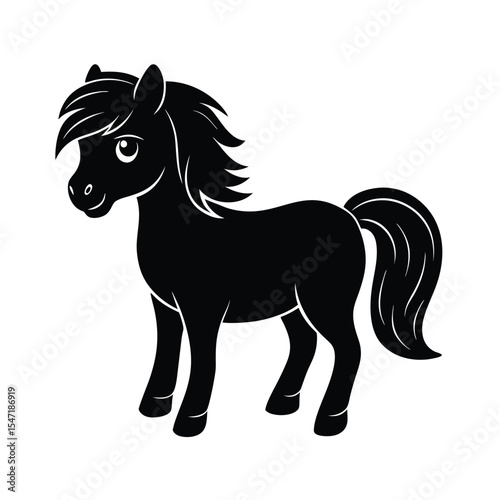 Pony vector silhouette