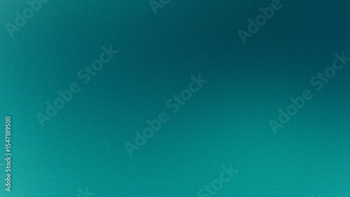 Teal grainy gradient abstract background.