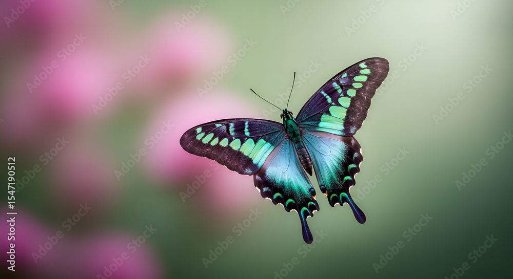 Fototapeta premium butterfly on a flower