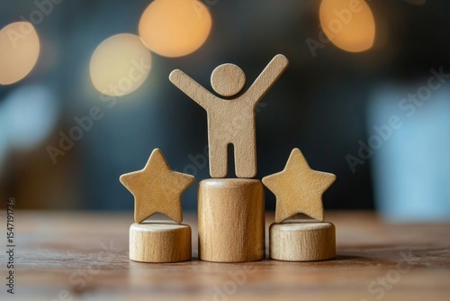 Great job concept, boss encouraging the staff for outstanding performance, symbolizing motivation and positive workplace recognition., Generative AI