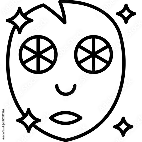 Brightening Mask Icon