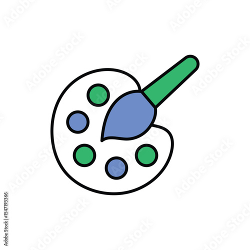 Painting Icon vector stock illustration