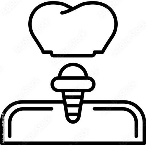 Dental Implant Icon