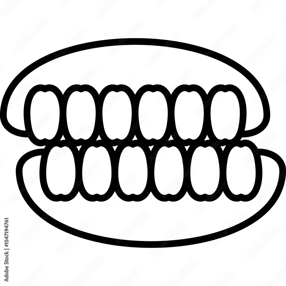 Obraz na płótnie Overbite Icon