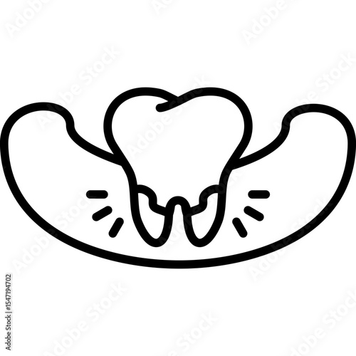 Gum Recession Icon