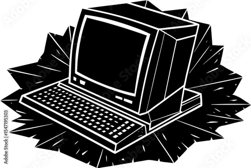 illustration of computer