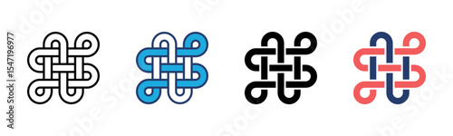 Chinese Knot  icon sheet multiple style collection