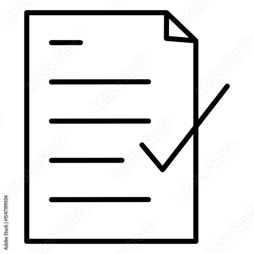 Approval Document Icon with Stam
