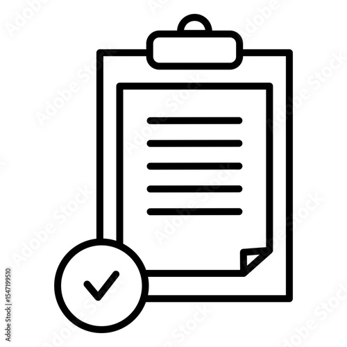 Approval Document Icon with Stam
