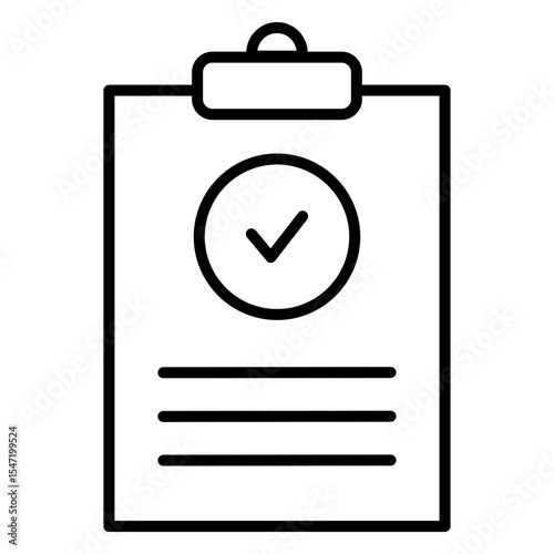 Approval Document Icon with Stam