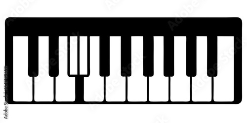 piano keys vector illustration